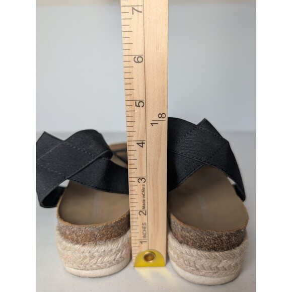 Girl's Steve Madden Kids' Jkimmie Black Platform Sandal Espadrille Summer Size 3 - Picture 9 of 12